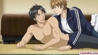 Hentai gay couple having a tongue sex porn video